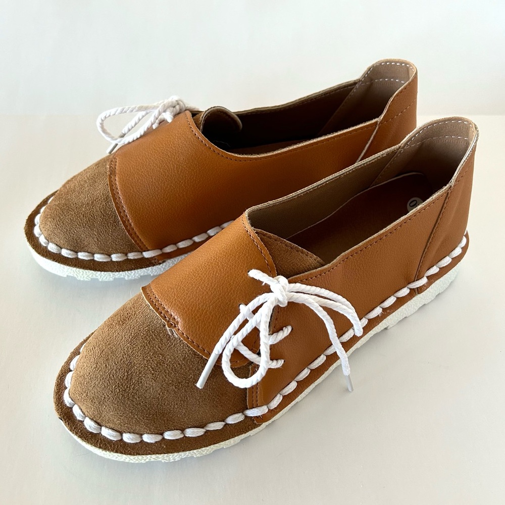 Very unique Shoes made of leather and suede ordered from a Facebook ad.